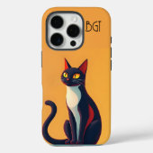 Neugierige Katze Case-Mate iPhone Hülle (Rückseite)