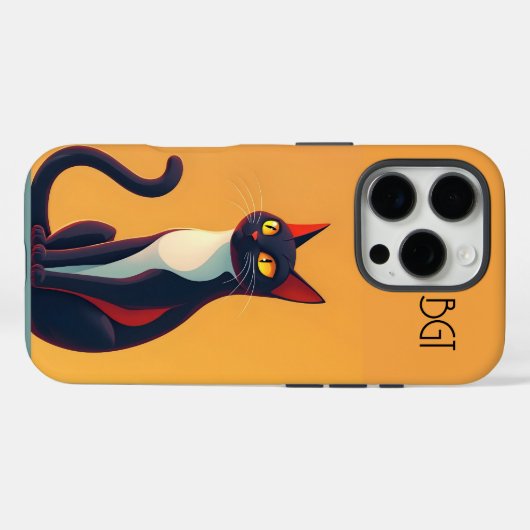 Neugierige Katze Case-Mate iPhone Hülle (Rückseite (Horizontal))