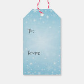 Neugierige Katze in einem roten Weihnachtsjunge Geschenkanhänger (Rückseite)