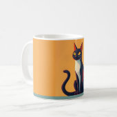 Neugierige Katze Kaffeetasse (Vorderseite Links)