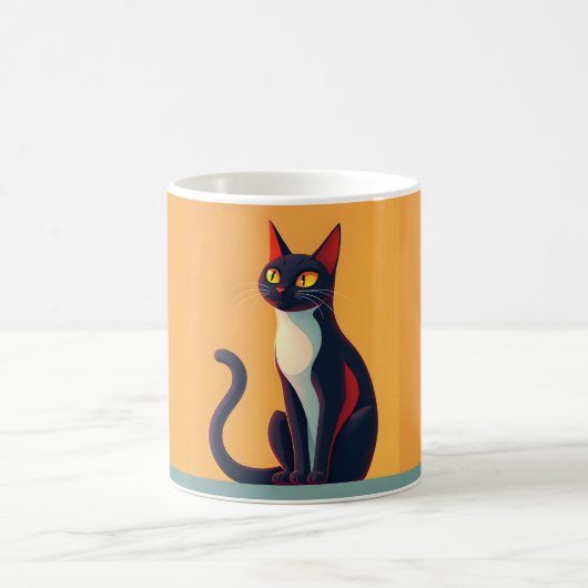 Neugierige Katze Kaffeetasse (Mittel)