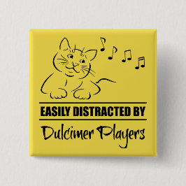Neugierige Katze, leicht von Dulcimer-Spielern abg Button
