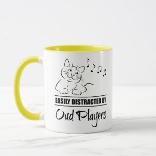 Neugierige Katze, leicht von Oud-Spielern abgelenk Tasse