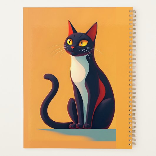 Neugierige Katze Planer (Rückseite)