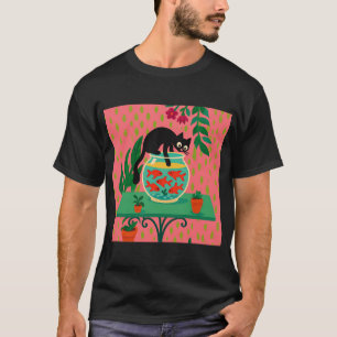Neugierige Katze T-Shirt