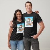 Neugierige Katze T-Shirt (Unisex)
