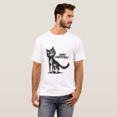 Neugierige Katze: Was passiert ist T-Shirt (Vorne ganz)