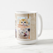Neugierige Katzen Collage Kaffeetasse (VorderseiteRechts)