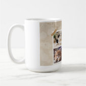 Neugierige Katzen Collage Kaffeetasse (Links)