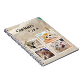 Neugierige Katzen Collage Notizblock (Rechte Seite)