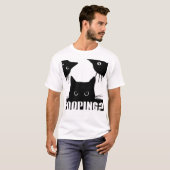 Neugierige Katzen T-Shirt (Vorne ganz)