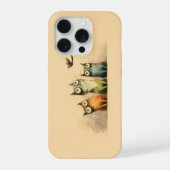 Neugierige Katzen – Whimsical Katzenkunst iPhone Hülle (Rückseite)