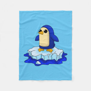 Neugierige Kawaii Niedlich Baby Penguin Fleecedecke