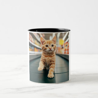Neugierige Kitten Conveyor Caper Tasse