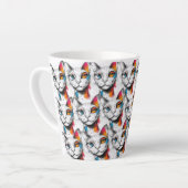 Neugierige Kitty Milchtasse (Linke Ecke)