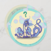 Neugierige Kleine Drachen-Einladung Einladung (Vorne/Hinten)