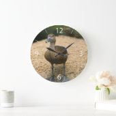Neugierige kleine Ente Große Wanduhr (Zuhause)