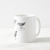 Neugierige kleine Vogelfreunde Kaffeetasse (VorderseiteRechts)