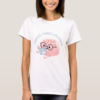 Neugierige Köpfe Willkommen Smart Reading Brain T- T-Shirt