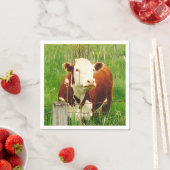 Neugierige Kuh 4Ricky Serviette (Beispiel)