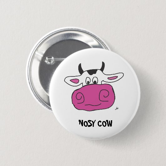 NEUGIERIGE KUH BUTTON (Vorne & Hinten)