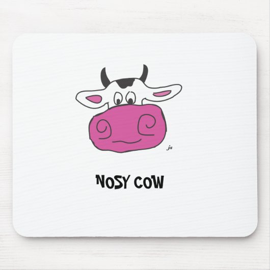 NEUGIERIGE KUH MOUSEPAD (Vorne)