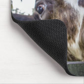 Neugierige Kuh Mousepad (Ecke)