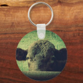Neugierige Kuh Schlüsselanhänger (Vorderseite)