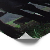 Neugierige Kühe 3 Poster (Ecke)