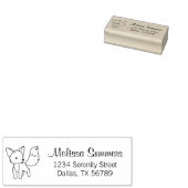 Neugierige Little Fox-Adresse Gummistempel (Stempel)