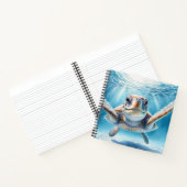 Neugierige Meeresschildkröte Notizblock (Innenseite)