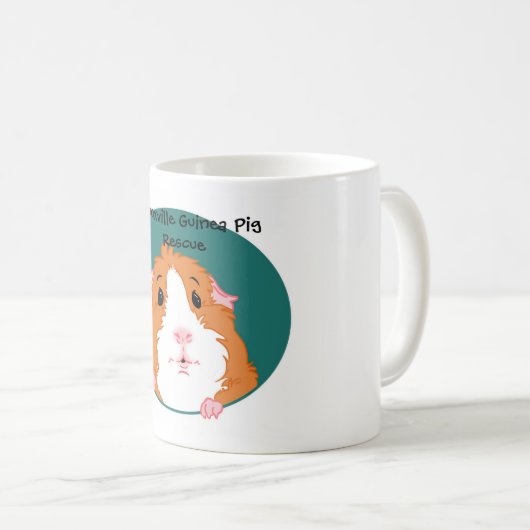 Neugierige Meerschweinchen-Tasse Kaffeetasse (VorderseiteRechts)