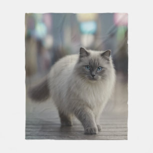 Neugierige Ragdoll-Katzen-Decke Fleecedecke