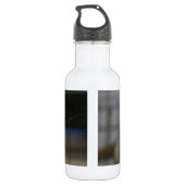 Neugierige Ratte Edelstahlflasche (Rückseite)