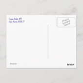 Neugierige Rooster #1 Postkarte (Rückseite)