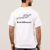 Neugierige Schnecke T-Shirt (Rückseite)