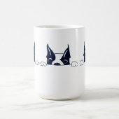 Neugierige Tasse von Hundebaffeln (Mittel)