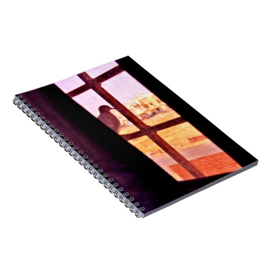 Neugierige Taube Notizblock (Rechte Seite)