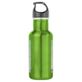 Neugierige Tigermalerei Edelstahlflasche (Rückseite)