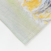 Neugierige Tigermalerei Fleecedecke (Ecke)