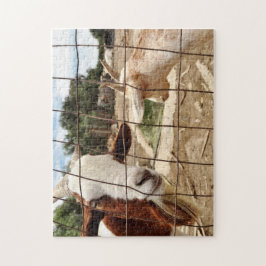 Neugierige Ziege - Puzzlespiel Puzzle
