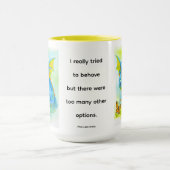 Neugieriger Baby-Drache Tasse (Zentrum)