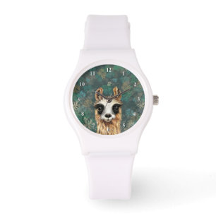 Neugieriger Baby Llama - Niedlich Armbanduhr