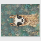 Neugieriger Baby Llama - Niedlich - Geschenkpapier (Flach)