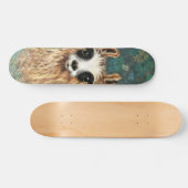 Neugieriger Baby Llama - Niedlich Skateboard (Horizontal)