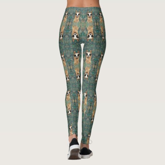 Neugieriger Baby Llama - Sweet - Leggings (Rückseite)