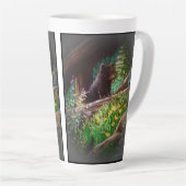 Neugieriger Bären-Latte-Cup Milchtasse (Rechte Ecke)