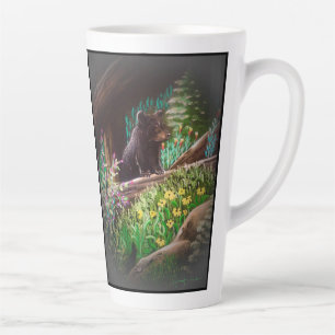Neugieriger Bären-Latte-Cup Milchtasse