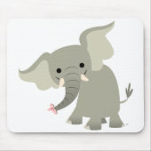 Neugieriger Cartoon Elephant Mousepad (Vorne)