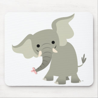 Neugieriger Cartoon Elephant Mousepad